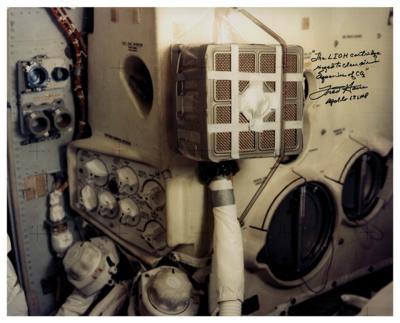 Lot #7149 Fred Haise Signed Oversized Photograph - Image 1