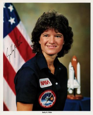 Lot #7298 Sally Ride Signed Photograph - Image 1