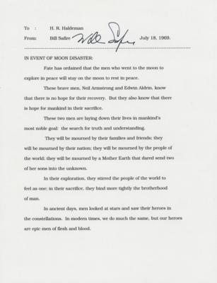 Lot #7089 Buzz Aldrin and William Safire Signed