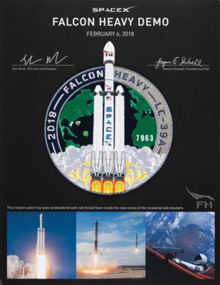 Lot #7371 SpaceX Falcon Heavy Flown Thread Patch