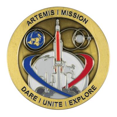 Lot #7378 Artemis I Medallion Issued by the Flight Operations Directorate - Image 1