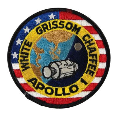 Lot #7050 Gus Grissom's Apollo 1 Crew Patch Presented to Deke Slayton - Image 1