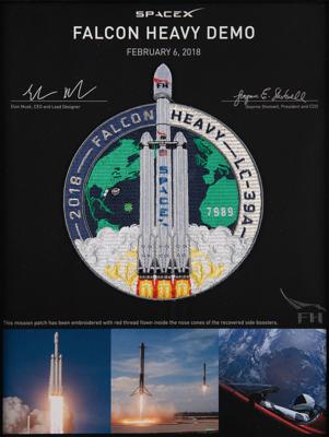 Lot #7361 SpaceX Falcon Heavy Flown Thread Patch