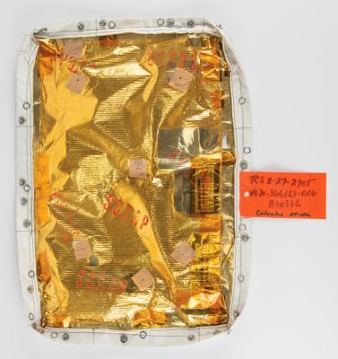 Lot #7308 Space Shuttle Columbia Multi-Layer Insulation Blanket - Attested as Flown - Image 1