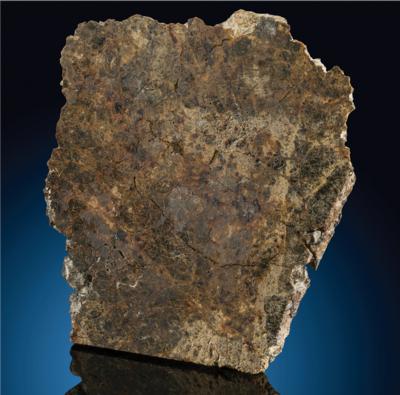 Lot #7392 NWA 2801 Meteorite Slice?from the Asteroid Vesta - Image 1