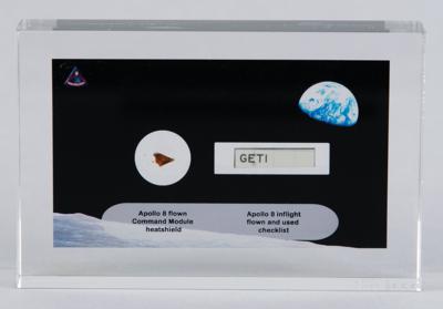 Lot #7066 Apollo 8 Heatshield and Checklist Fragments [Attested as Flown] - Image 1