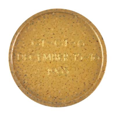 Lot #7030 Gemini 6 Flown Gold-Plated Flightline Medallion - From the Personal Collection of Tom Stafford - Image 2