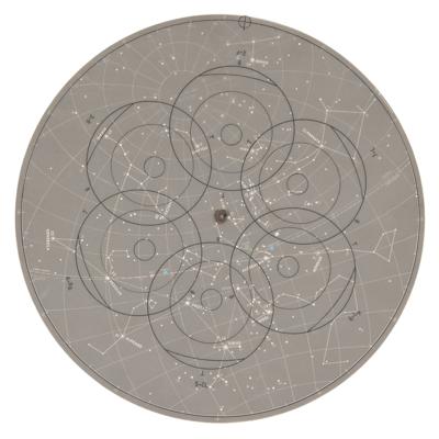 Lot #7174 Apollo 15 Lunar Surface-Flown AOT Circular Star Chart - From the Personal Collection of Dave Scott - Image 2