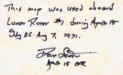 Lot #7177 Apollo 15 Lunar Surface-Used LRV Photo Map - From the Personal Collection of Dave Scott - Image 3