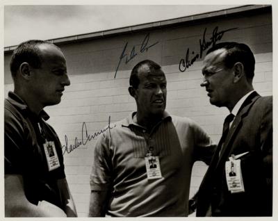 Lot #7041 Gemini 5 Signed Photograph (Also Signed by Christopher Kraft) - Image 1