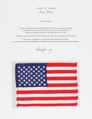 Lot #7193 Apollo 16 Lunar Surface-Flown American