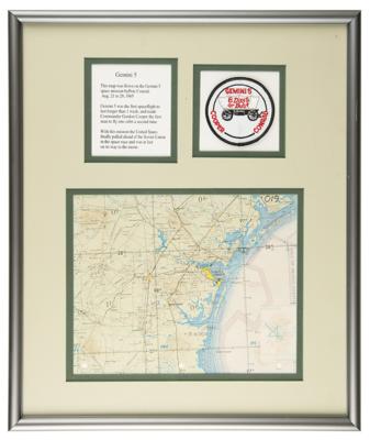 Lot #7028 Gemini 5 Aeronautical Chart [Attested to as Flown by Mike Smithwick] - Image 1