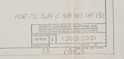 Lot #7217 Apollo Command Module Schematic - Image 2