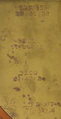 Lot #7001 Functioning Mercury-Atlas 7 Satellite Clock from the Scott Carpenter Collection - Image 3