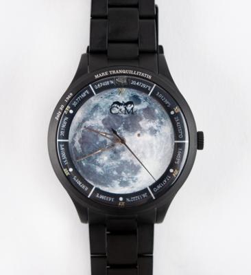 Lot #7184 Al Worden's Limited Edition Meteorite Watch - Image 1