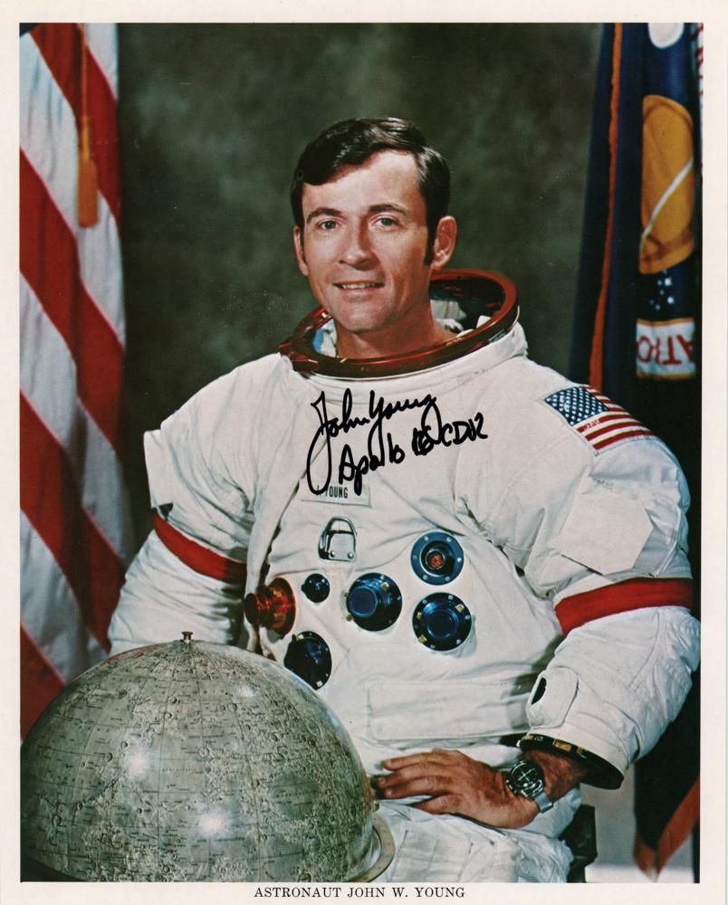 John Young Signed Photograph, image size:804x1000