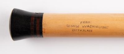 Lot #1 George Washington: Wooden Relic Cane by William A. Hutchinson Cane - Image 2