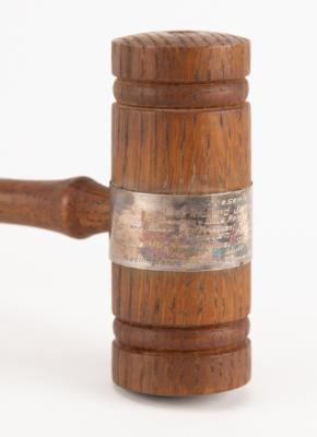Lot #290 Yorktown Tavern: Wooden Relic Gavel: Wood from the Yorktown Tavern, presented to an officer of the Daughters of the American Revolution - Image 4