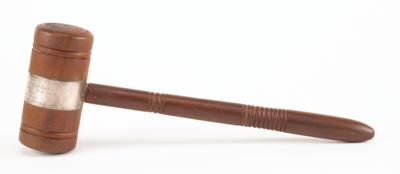 Lot #3 John Tyler: Wooden Relic Gavel from Tyler's House: Crafted with wood from President Tyler's stair rail, presented to an officer of the Daughters of the American Revolution - Image 5