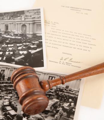 Lot #158 John Nance Garner's 1939 United States Senate Gavel - Image 1