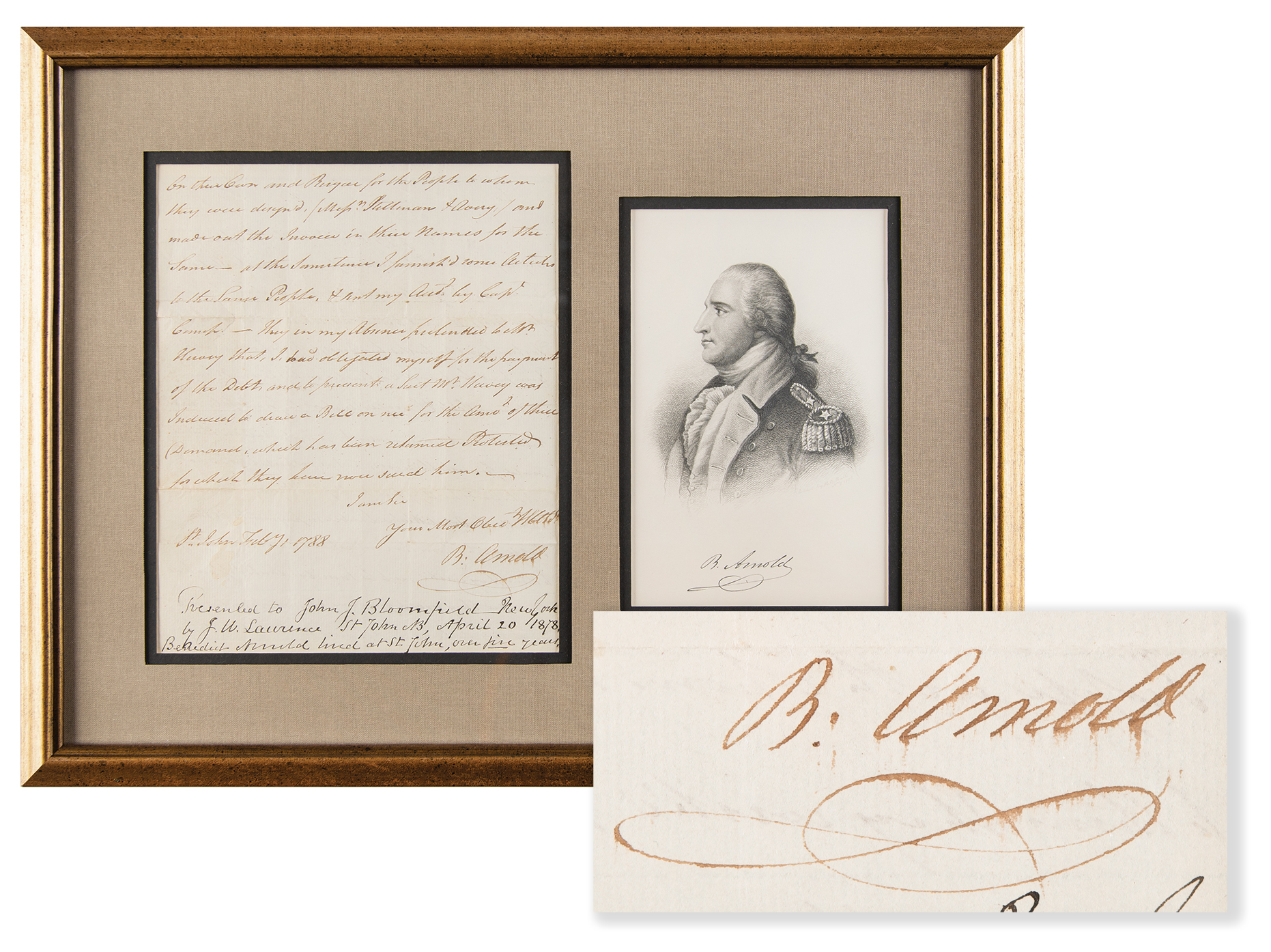 Lot #273 Benedict Arnold Autograph Letter Signed on Lumber Trade - Image 1