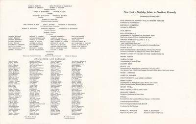 Lot #96 John F. Kennedy 1962 'Birthday Party' Ticket and Program - Image 2