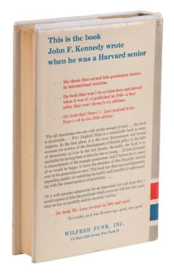 Lot #78 John F. Kennedy Signed Book as President, Presented to Press Secretary - Why England Slept - Image 3