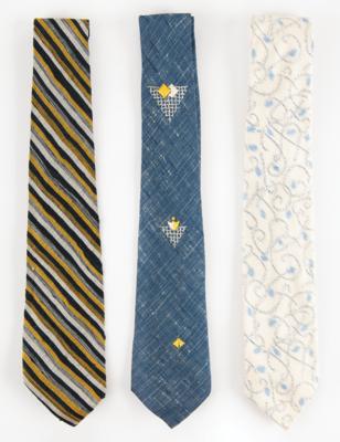 Lot #101 John F. Kennedy (3) Senate-era Neckties -
