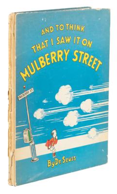 Lot #475 Dr. Seuss: And to Think That I Saw It on Mulberry Street (First Edition) - Image 1