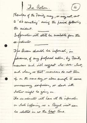 Lot #243 King Charles III Autograph Letter Signed to Jimmy Savile on the Royal Family's Response to Disasters - Image 9
