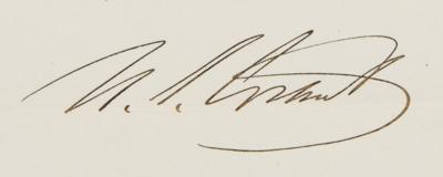 Lot #8 U. S. Grant Document Signed as President for 