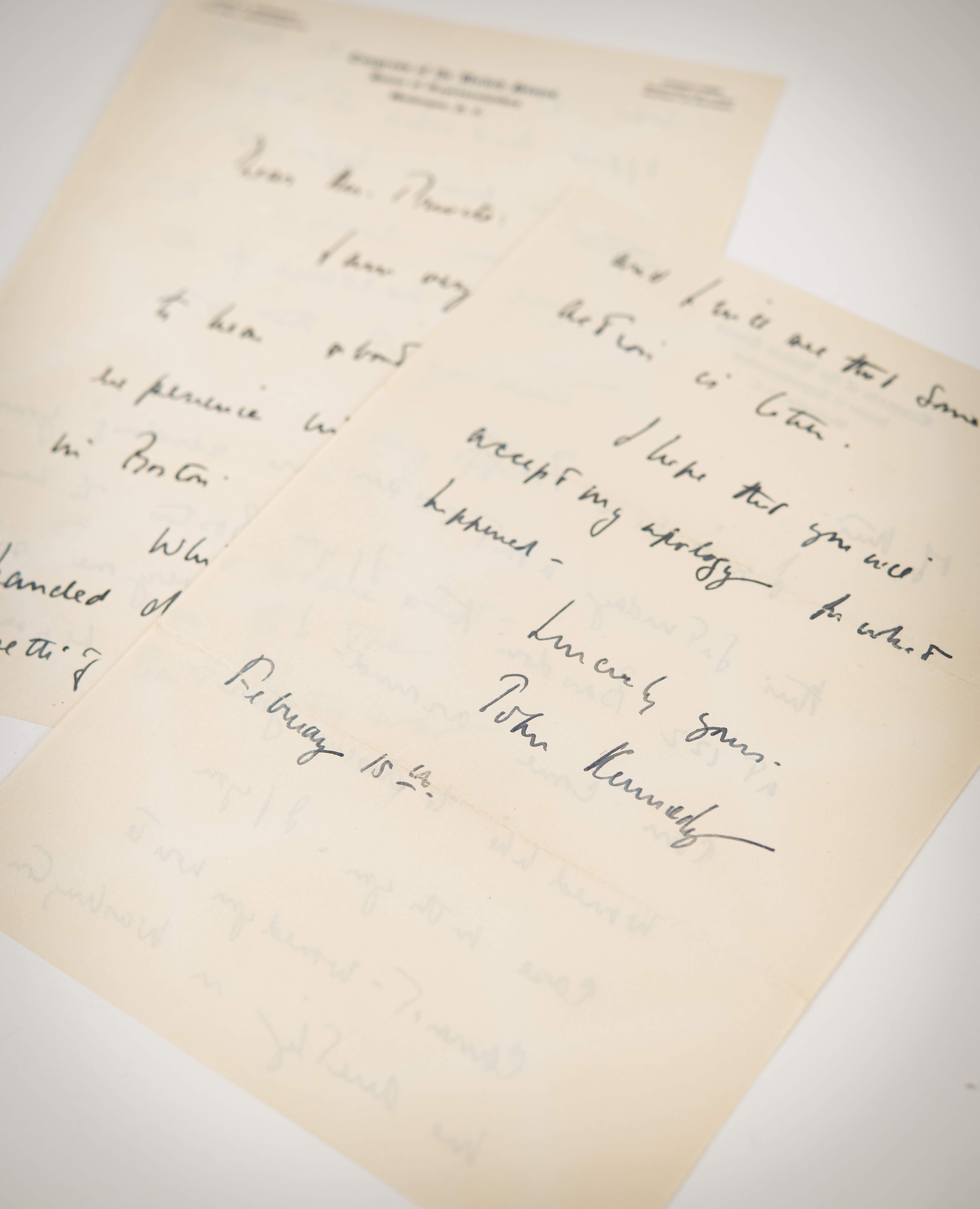 Lot #79 John F. Kennedy 1951 Autograph Letter Signed Apologizing to Constituent - Image 1