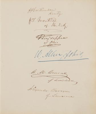 Lot #29 James Buchanan and the 27th United States Congress Autograph Album with (130+) Signatures - Image 4