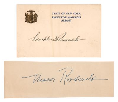 Lot #56 Franklin and Eleanor Roosevelt (2) Signatures - Image 1
