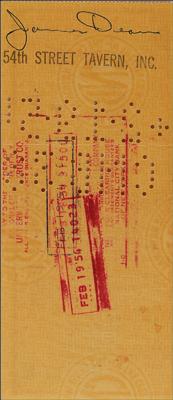 Lot #559 James Dean Triple-Signed Check - Image 2