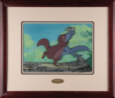 Lot #430 Merlin and squirrel key master background set-up from The Sword and the Stone Production Key Master Background Set-Up - Image 2