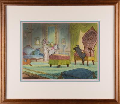 Lot #417 Berlioz, Marie, and Toulouse production key master background set-up from The Aristocats Production Key Master Background Set-Up - Image 2
