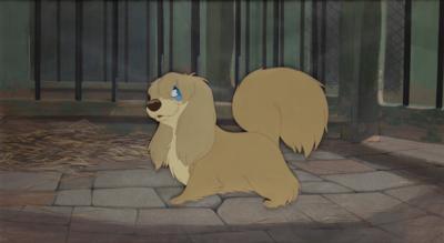 Lot #422 Peg production key master background set-up from Lady and the Tramp Production Key Master Background Set-Up - Image 1