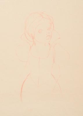 Lot #429 Snow White rough production drawing from Snow White and the Seven Dwarfs Production Drawing - Image 1