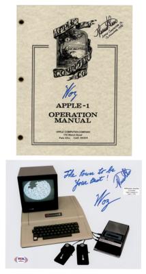 Apple: Steve Wozniak and Ronald Wayne (2) Signed Items - Replica