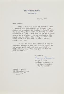 Lot #88 John F. Kennedy's Personal Copy of Why England Slept with Original Photograph - Image 3