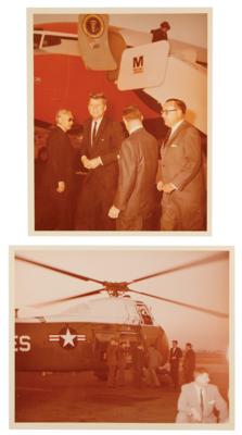 Lot #133 John F. Kennedy (8) Original Vintage Photographs at Los Angeles Airport (1961) - Image 3