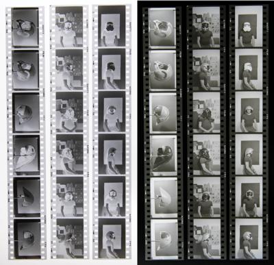 Lot #569 Star Wars Original Helmet Prototype Photograph Negatives (44) with Copyright - Image 2