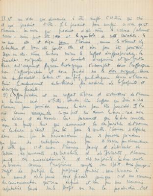 Lot #445 Jean-Paul Sartre Lengthy (19-page) Handwritten Manuscript on 'Property (Ideology)' - Image 12