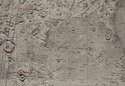 Lot #385 Stuart A. Roosa Collection: Lot of (4) Fra Mauro Lunar Charts and Posters - Image 4