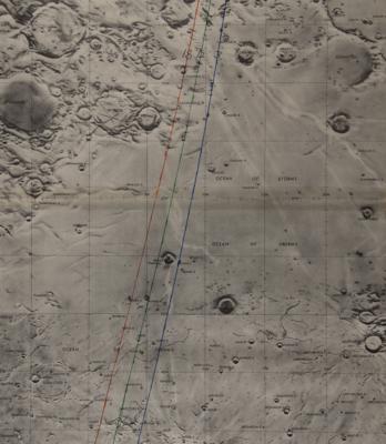 Lot #385 Stuart A. Roosa Collection: Lot of (4) Fra Mauro Lunar Charts and Posters - Image 5