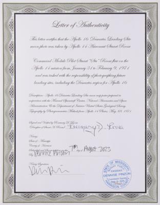Lot #342 Apollo 16 Descartes Landing Site Preliminary Map -From the Collection of Stuart A. Roosa - Image 3