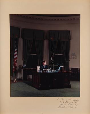 Lot #76 John F. Kennedy Oversized Signed Photograph to Peter Lawford: 
