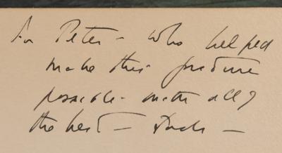 Lot #76 John F. Kennedy Oversized Signed Photograph to Peter Lawford: 