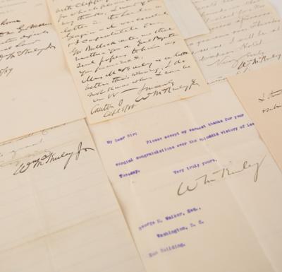 Lot #12 William McKinley Small Collection of (7) Signed Letters, Notes, and Documents (1886-1893) - Image 1